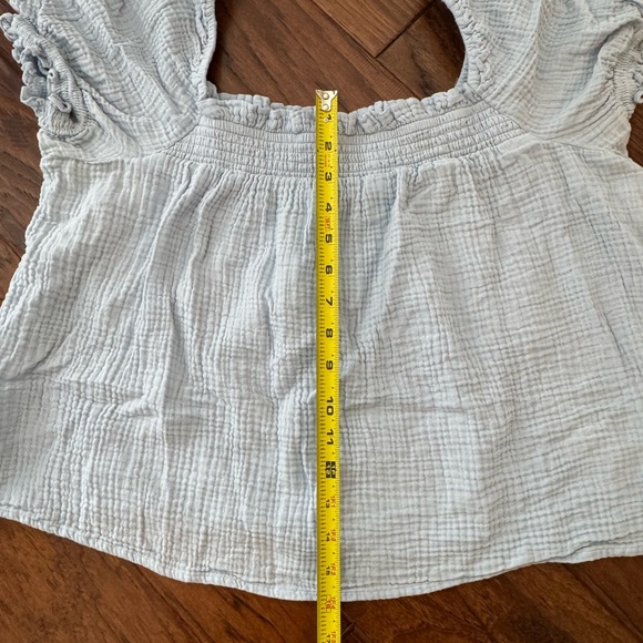 J. Crew EUC Set Squareneck Puff Sleeve Soft Gauze Top & Pull On Shorts 2x/3x - Picture 14 of 16